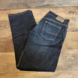 Levis Signature S51 Jeans Mens Size 34x34 Straight Dark Blue Denim-Excellent